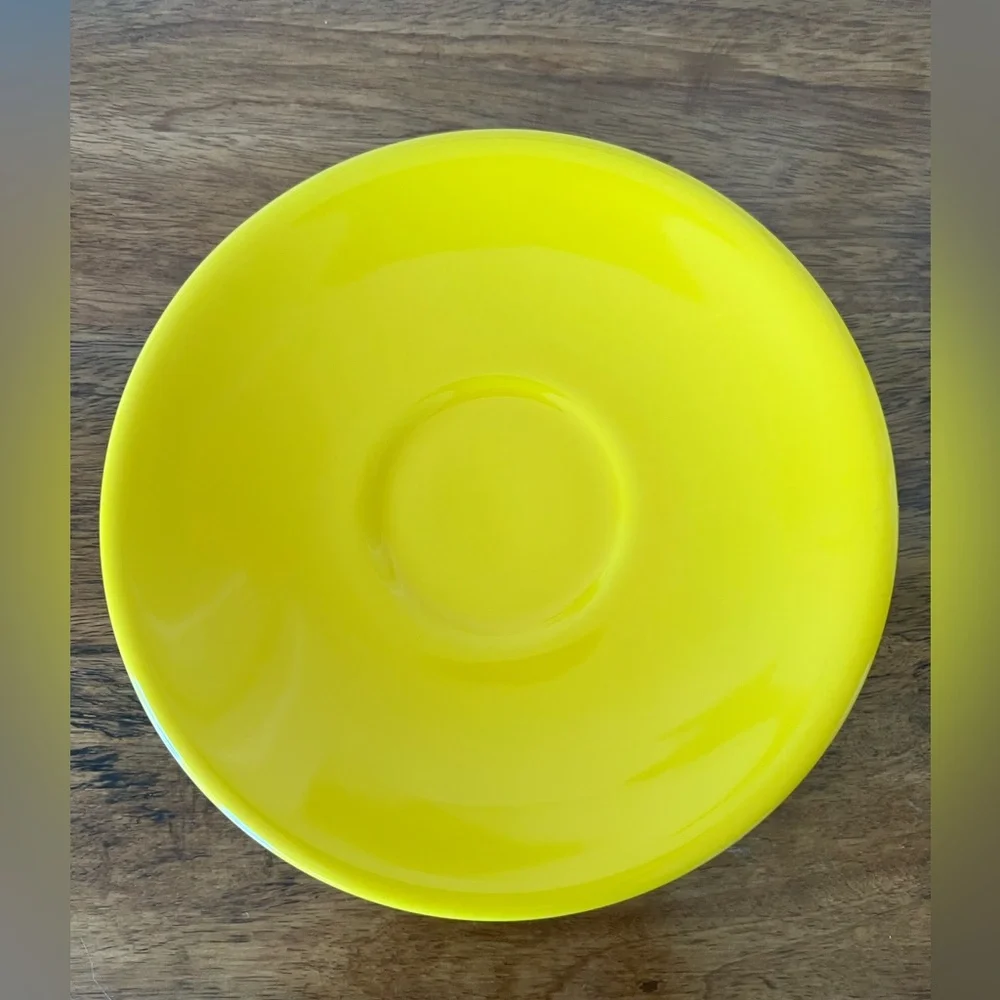 Crate & Barrel Oversized Breakfast Mug and Saucer Set